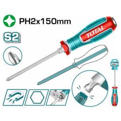 TOTAL ΕΠΑΓΓ. ΚΑΤΣΑΒΙΔΙ ΜΑΓΝ. ΧΤΥΠΗΤΟ ΣΤΑΥΡΟΥ PH2 X 150mm (TGTPH2150)