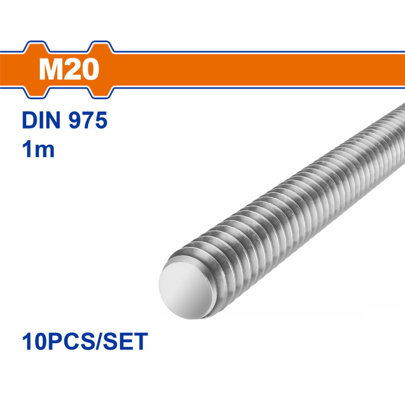 WADFOW ΝΤΙΖΑ-ΟΛΟΠΑΣΟ ΓΑΛΒΑΝΙΖΕ 4.8 DIN975 20mm / 1m (WXSZ320)