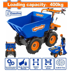 WADFOW ΚΑΡΟΤΣΙ ΒΕΝΖ. ΑΝΑΤΡΕΠΟΜΕΝΟ 6.5HP / 400Kg (WFTP1A400)