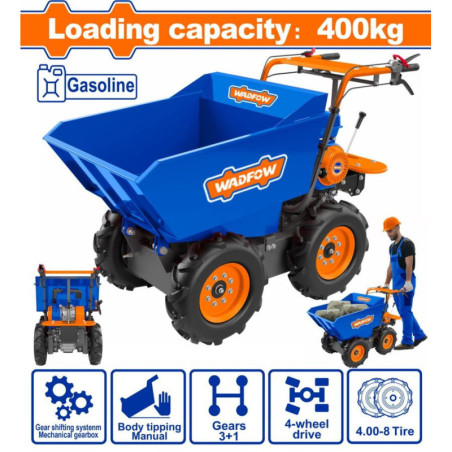 WADFOW ΚΑΡΟΤΣΙ ΒΕΝΖ. ΑΝΑΤΡΕΠΟΜΕΝΟ 6.5HP / 400Kg (WFTP1A400)