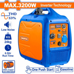 WADFOW ΗΛΕΚΤΡΟΓΕΝΝΗΤΡΙΑ ΒΕΝΖΙΝΗΣ INVERTER 3.200W (WGEAS032D)