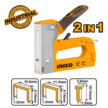 INGCO 2 σε 1 Καρφωτικό - Συρραπτικό Χειρός Β.Τ. (HSG1408)