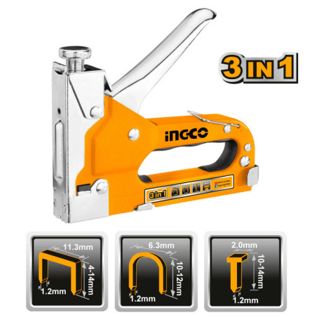 INGCO 3 σε 1 Καρφωτικό - Συρραπτικό Χειρός (HSG1405)