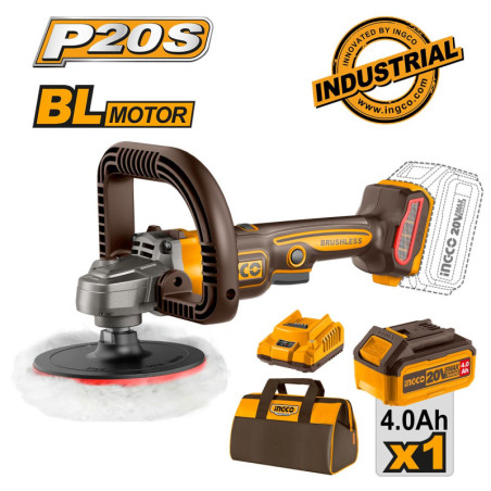 INGCO Αλοιφαδόρος Μπαταρίας 20V Li-Ion Φ 180mm (APLI20181)