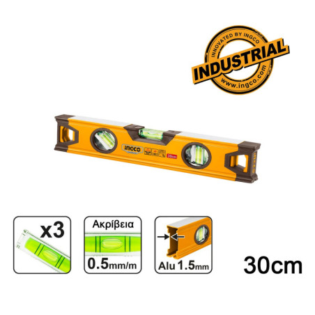 INGCO Αλφάδι Βαρέος Τύπου 30cm (HSL08030)