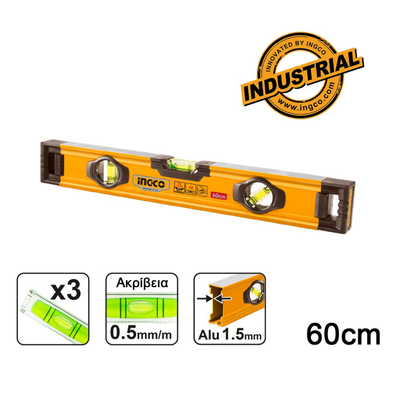 INGCO Αλφάδι Βαρέος Τύπου 60cm (HSL08060)