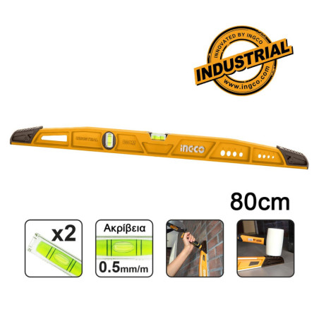 INGCO Αλφάδι Κτιστών Βαρέος Τύπου 80cm (HBSL08080)