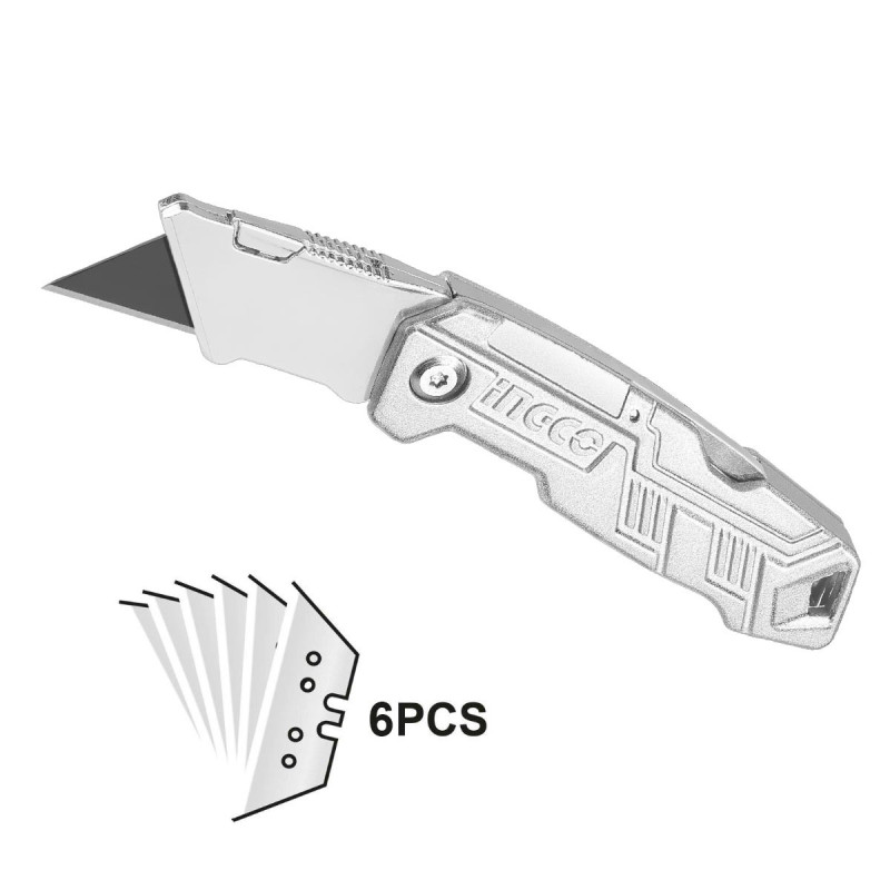 INGCO Αναδιπλούμενο Μαχαίρι Μοκέτας (HUK6236)