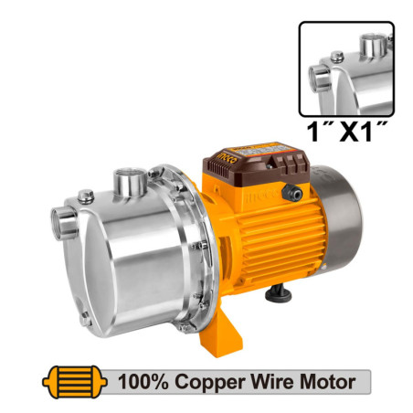 INGCO Αντλία INOX Αυτόματης Αναρρόφησης 750W (JPS075082)