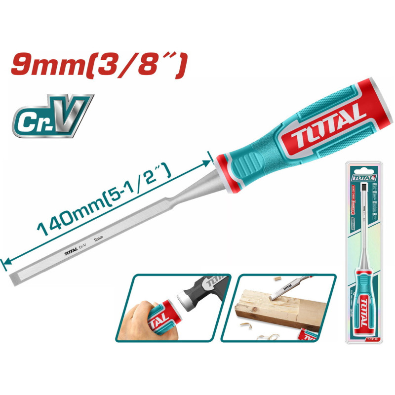 TOTAL ΕΠΑΓΓ. ΣΚΑΡΠΕΛΟ ΞΥΛΟΥ 9mm (THT4196)