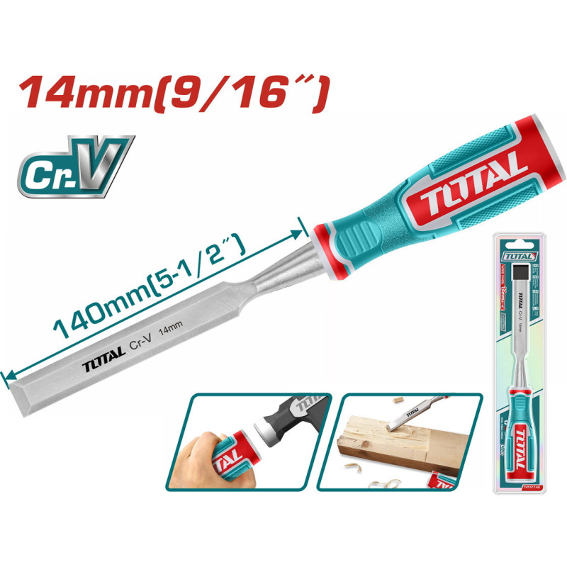 TOTAL ΕΠΑΓΓ. ΣΚΑΡΠΕΛΟ ΞΥΛΟΥ 14mm (THT41146)