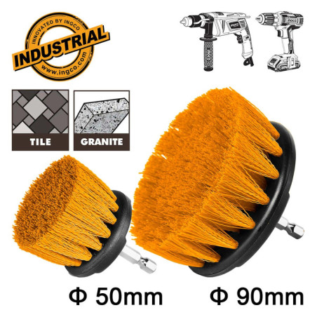 INGCO Βούρτσες Καθαρισμού Δραπάνου Σετ 2 τεμ. (Μέτριες) (WCBM2235)