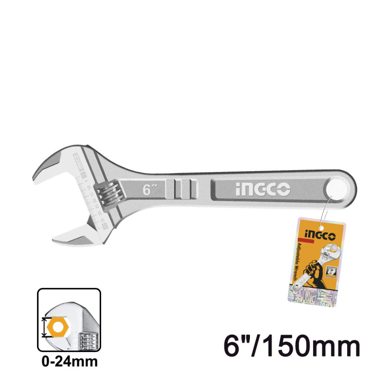 INGCO Γαλλικό Κλειδί 150mm (HADW131062)