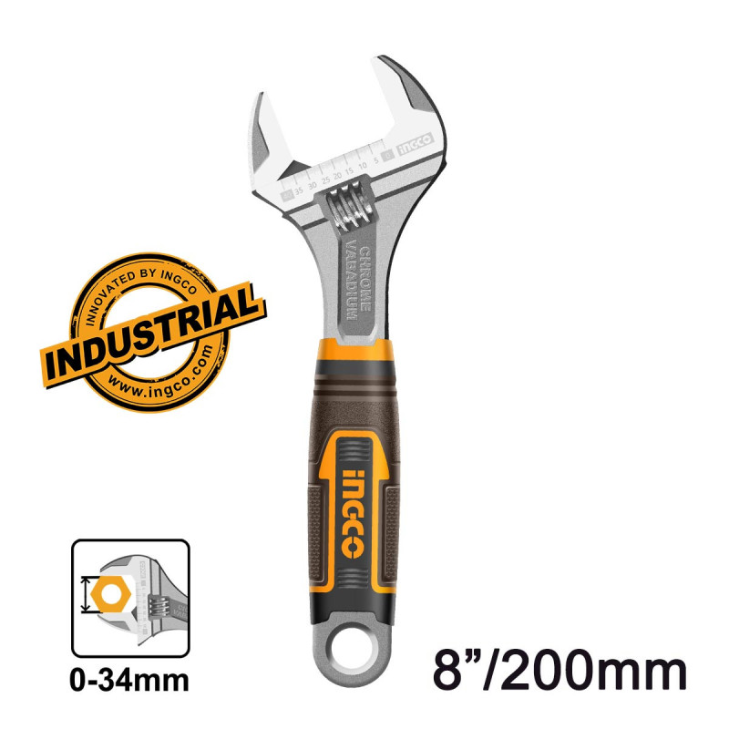 INGCO Γαλλικό Κλειδί 200mm (HADW131088)