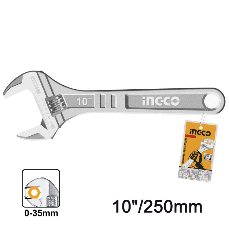 INGCO Γαλλικό Κλειδί 250mm (HADW131102)
