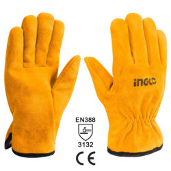 INGCO Γάντια Δερμάτινα Μόσχου XL (HGVC02-XL)
