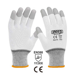 INGCO Γάντια Εργασίας PU στα Ακροδάκτυλα (HGPUG02-XL)
