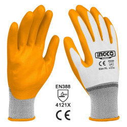 INGCO Γάντια Νιτριλίου XL (HGNG04-XL)