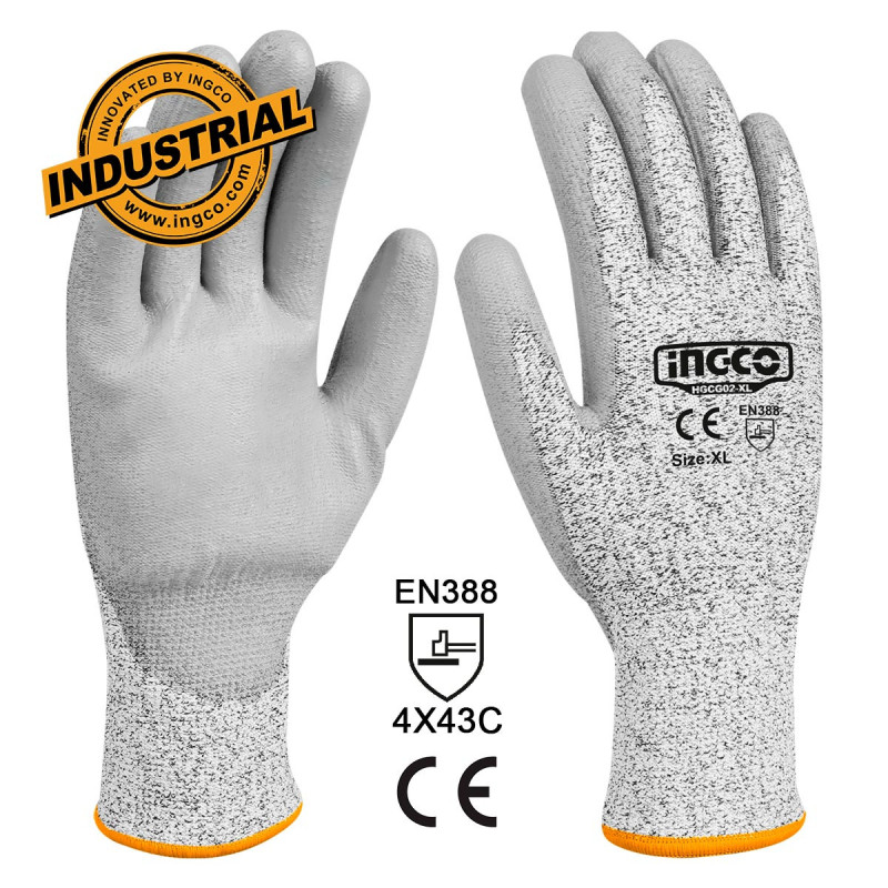 INGCO Γάντια Προστασίας - Αντοχής στα Κοψίματα XL (HGCG02-XL)