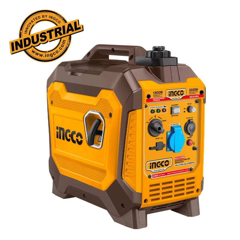 INGCO Γεννήτρια Inverter Βαλιτσάκι Βενζίνης 2kW 2.5kVA 2.5HP (GEI23006)