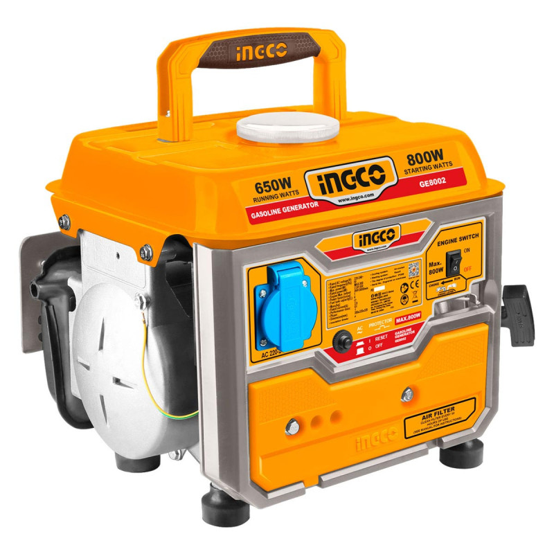 INGCO Γεννήτρια Βενζίνης Βαλιτσάκι 0.8kW  1kVA  2HP (GE8002)
