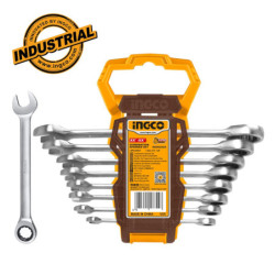 INGCO Γερμανοπολύγωνα Καστάνιας 8-19mm Σετ 8 τεμ. (HKSPAR1082)