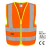 INGCO Γιλέκο Εργασίας με Ανακλαστικές Ταινίες Πορτοκαλί XL (RV82XL)