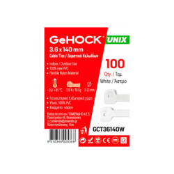 GeHOCK Δεματικά σε Λευκό Χρώμα 3.6x140mm 100 τεμ. GeHOCK (036140)