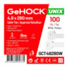 GeHOCK Δεματικά σε Λευκό Χρώμα 4.8x280mm 100 τεμ. GeHOCK (048280)