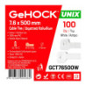 GeHOCK Δεματικά σε Λευκό Χρώμα 7.6x500mm 100 τεμ. GeHOCK (076500)