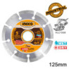 INGCO Διαμαντόδισκος Δομικών Γενικής Χρήσης 125mm (DMD011254)