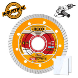 INGCO Διαμαντόδισκος Λεπτός Δομικών Υλικών 115mm x 1.5mm (DMD031151HT)