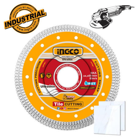 INGCO Διαμαντόδισκος Λεπτός Δομικών Υλικών 230mm x 2mm (DMD082301HT)