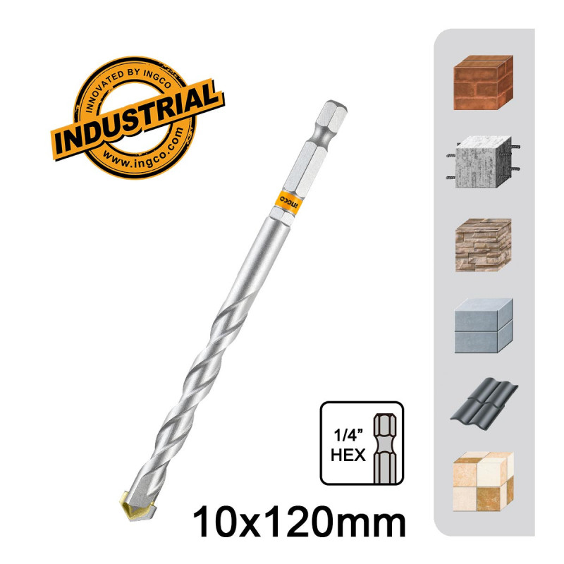 INGCO Διαμαντοτρύπανο 10x120mm 1/4" Hex (DBM2210120)