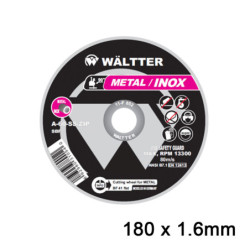 WÄLTTER Δίσκοι Κοπής Σιδήρου / INOX WALTTER 180x1.6mm (1801622)