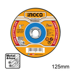 INGCO Δίσκοι Κοπής Σιδήρου INOX 125mm x 1.0mm (MCD101251)