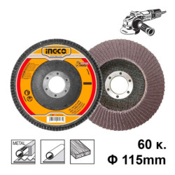 INGCO Δίσκος Λείανσης Φίμπερ K60 115mm (FD1152)