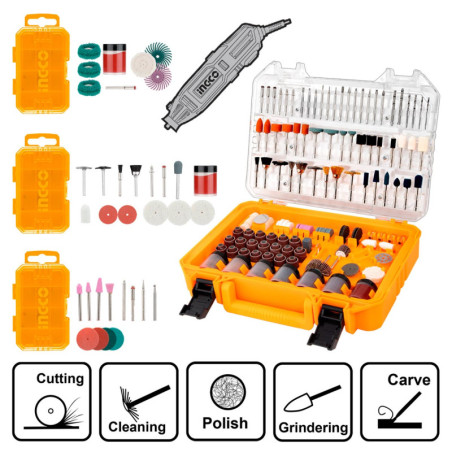 INGCO Εξαρτήματα 4 Σετ Μίνι Δραπάνου (COS23035)