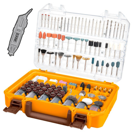 INGCO Εξαρτήματα Μίνι Δραπάνου Σετ 420 τεμ. (AKMG4208)