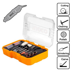 INGCO Εξαρτήματα Μίνι Δραπάνου Σετ 73 τεμ. (AKMG7072)