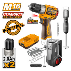 INGCO Εργαλεία Μπαταρίας 16V Li-Ion Σετ 3 τεμ. (CKLI1638)