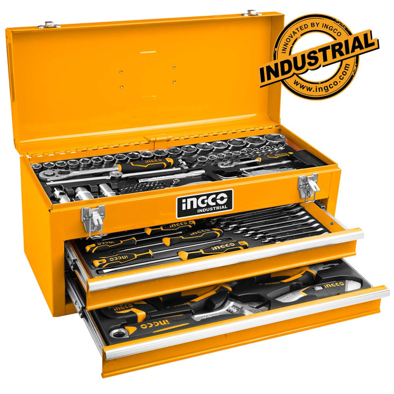 INGCO Εργαλεία σε Μεταλλική Εργαλειοθήκη Σετ 97 τεμ. (HTCS220971)