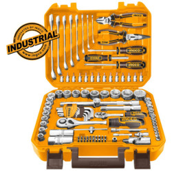 INGCO Εργαλεία Χειρός και Καρυδάκια 1/4"-1/2" Σετ 100 τεμ. (HKTHP21001)