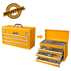 INGCO Εργαλειοθήκη Μεταλλική με Εργαλεία Σετ 132 τεμ. (HTCS221321)