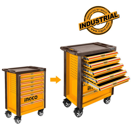 INGCO Εργαλειοφόρος με 7 Συρτάρια και 328 τεμ. Εργαλείων (HTCS273281)