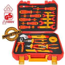 INGCO Εργαλείων Ηλεκτρολόγου VDE Σετ 19 τεμ. (HKITH1901)