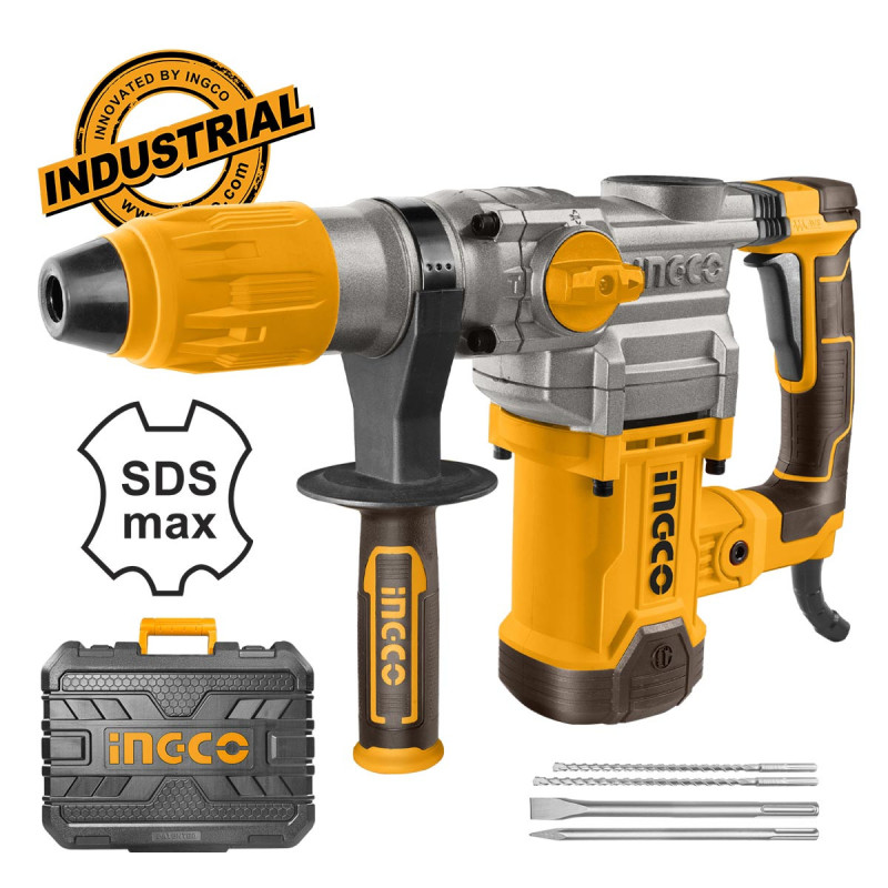 INGCO Ηλεκτρικό Πιστολέτο Περιστροφικό Κρουστικό 1600W SDS max 7kg (RH1600388)