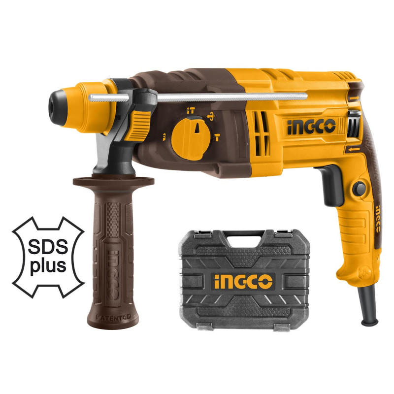 INGCO Ηλεκτρικό Πιστολέτο Περιστροφικό Κρουστικό 650W SDS Plus 2.87kg (RGH6528)