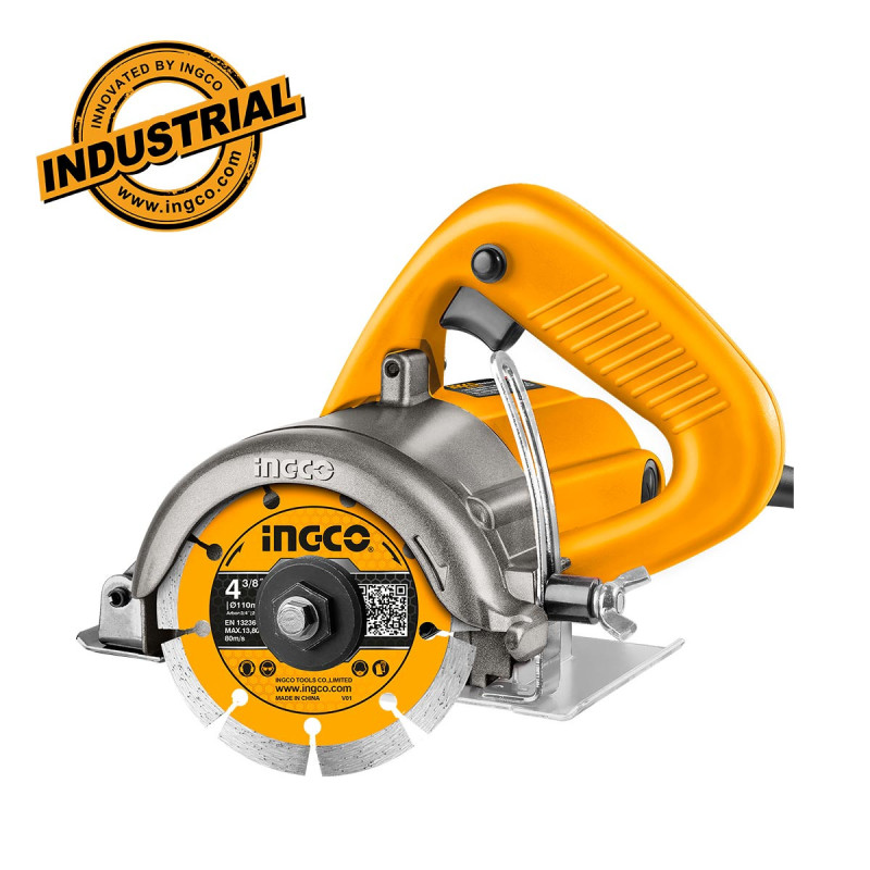 INGCO Ηλεκτρικός Κόφτης Μαρμάρου  Υγρής - Ξηράς Κοπής 1400W Φ 110-115mm (MC14008)