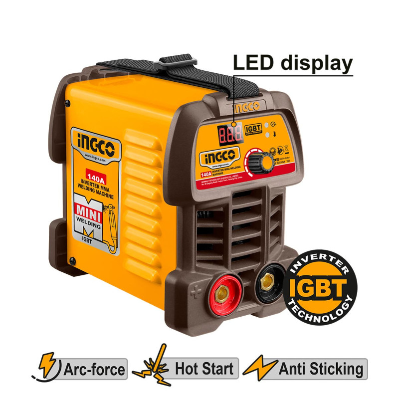 INGCO Ηλεκτροκόλληση Inverter 140Α MMA (MMA14049E)